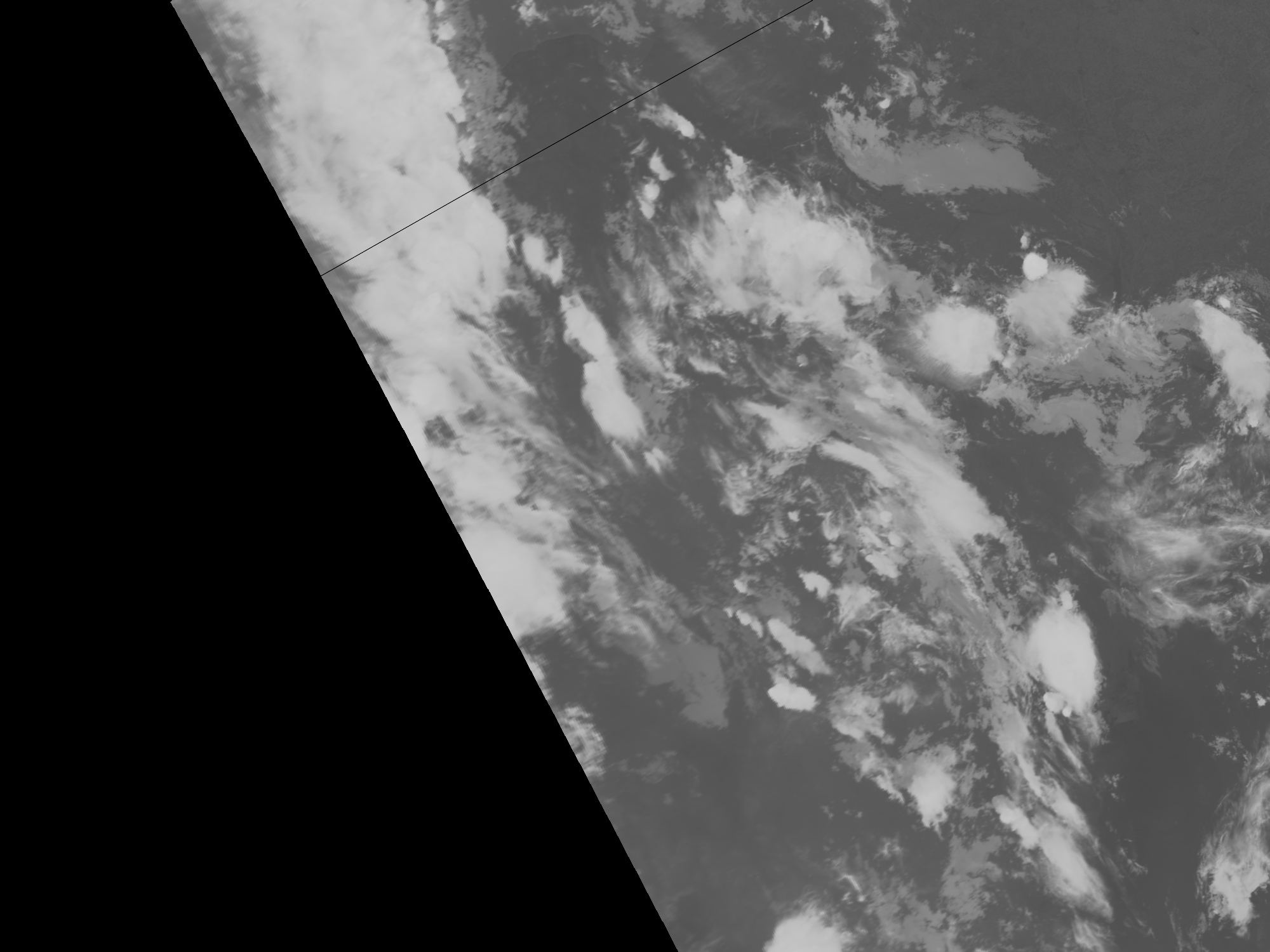 MetOp-B image with missing line