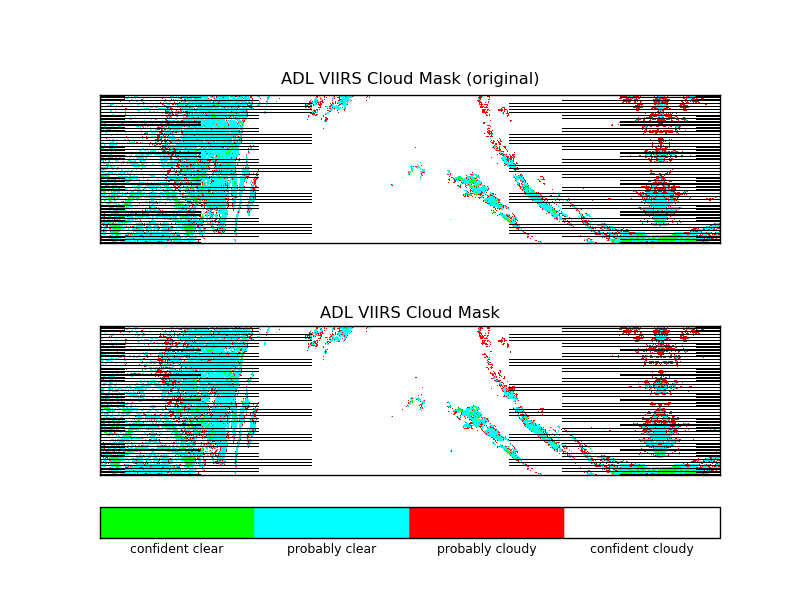 VIIRS Cloud Mask from IDPS and ADL BLOB files.